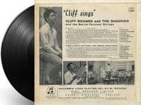 CLIFF RICHARD AND THE SHADOWS Cliff Sings Vinyl Record LP Columbia 1959